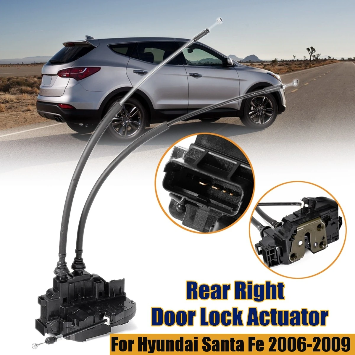 Привод дверного замка для Hyundai Santa Fe 2006 2007 2008 2009 81420 2B000 1 шт.|Защитный корпус замка| |