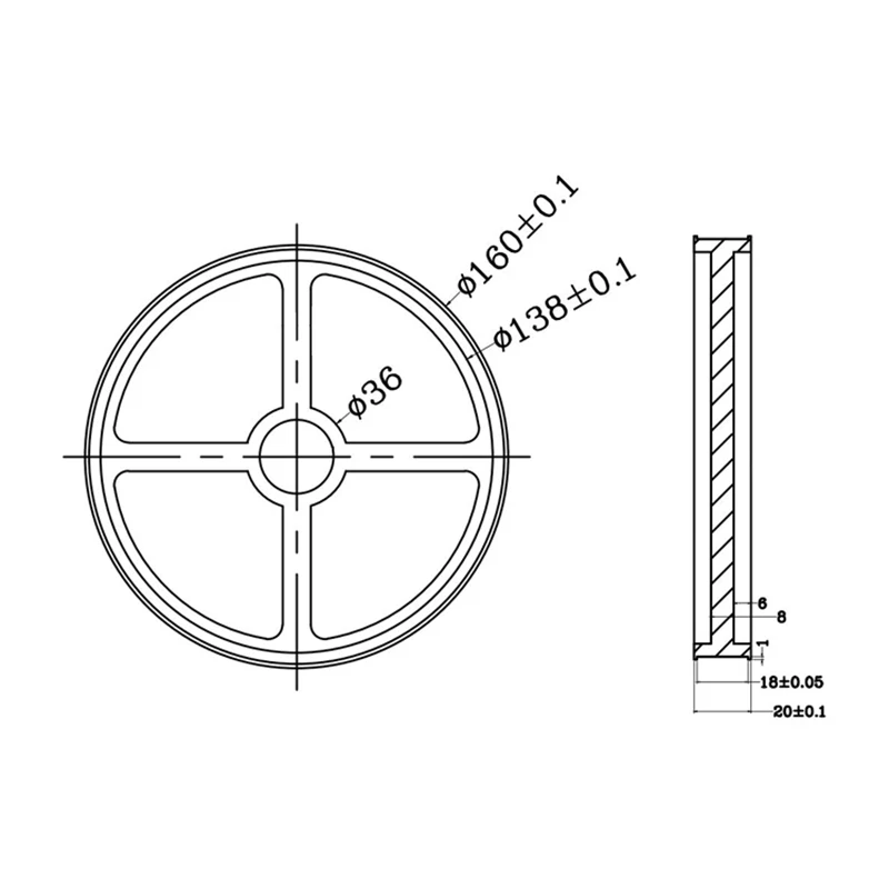 Aluminum Encoder meter wheel Synchronous wheel OVW Length measuring rubber wheel Perimeter 500mm hole 6 8 10 12 15mm Aluminum Encoder meter wheel Synchronous wheel OVW Length measuring rubber wheel Perimeter 500mm hole 6 8 10 12 15mm