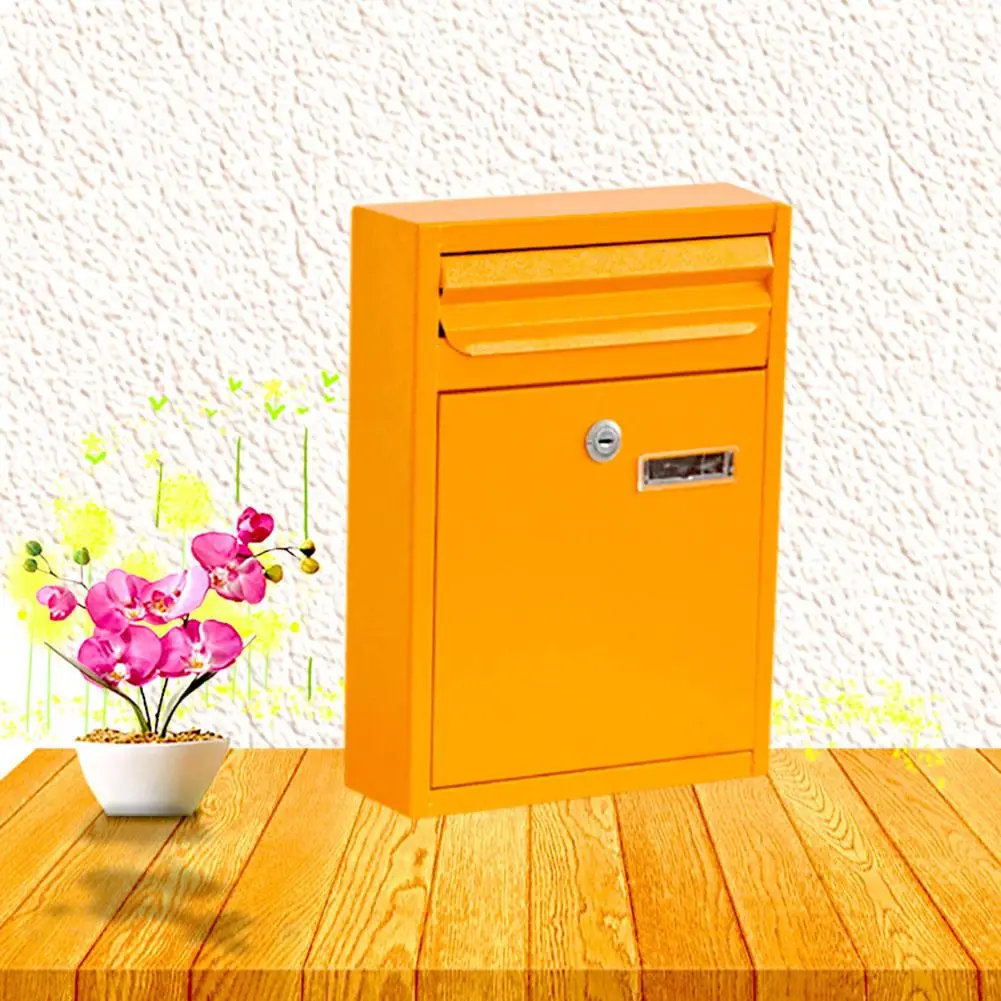 

Outdoor Wall Mount Security Locking Mailbox Letter Newspaper Magazine Post Box Post Mailbox Garten Dekoration