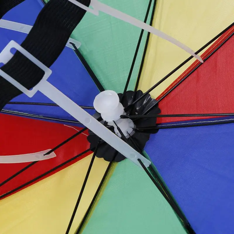 Fishing Umbrella Sun Umbrella Hat Golf Fishing Camping Headwear Cap Head Hat Camping Hiking Caps Folding Waterproof