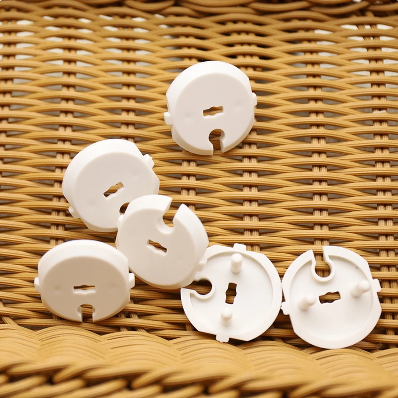 6pcs+1 Key France EU Power Socket Electrical Outlet Baby Children Safety Guard Protection Anti Electric Plug Protector Cover Cap