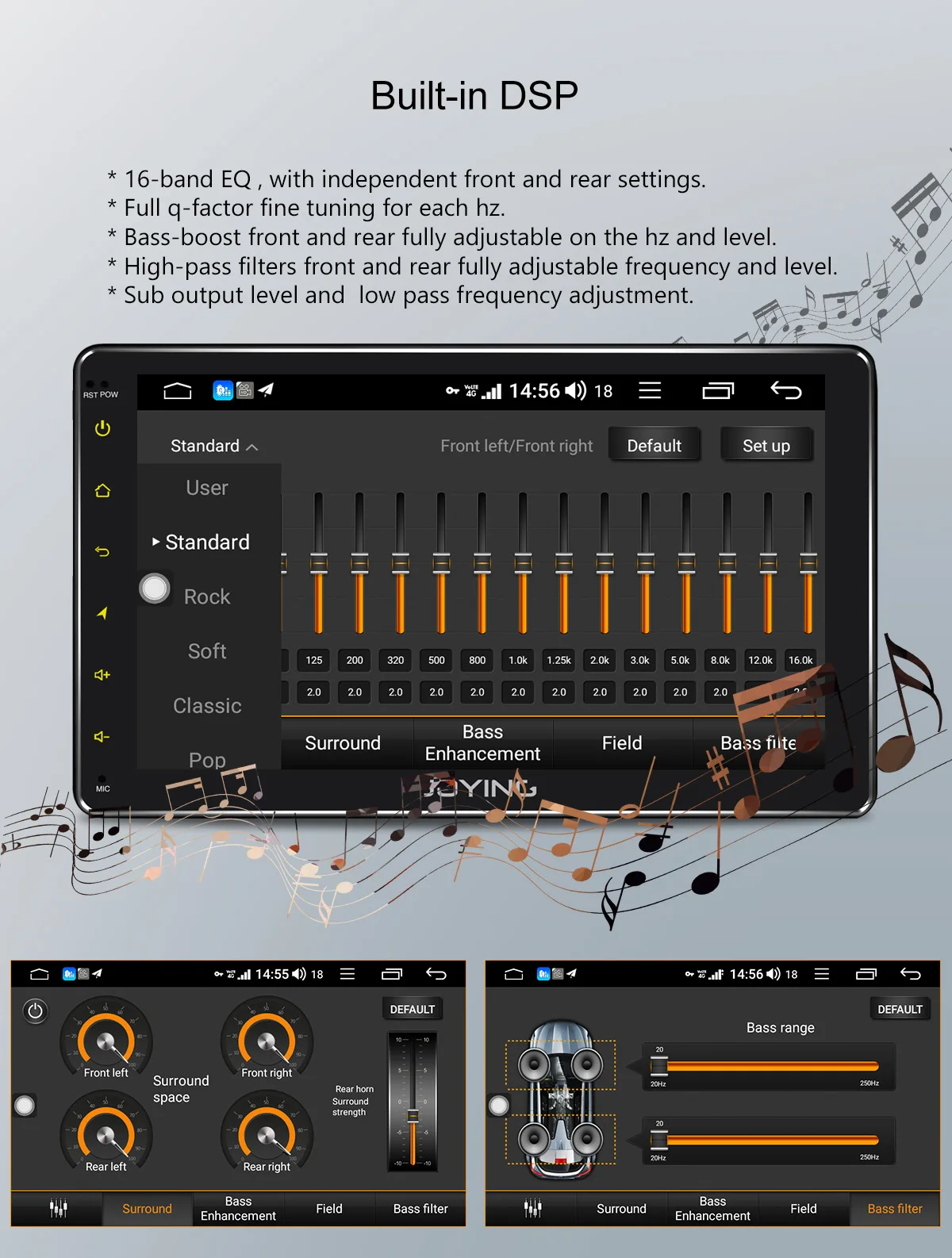 Discount 8"Android 8.1 Car Radio Stereo 4GB+64GB Head Unit Universal GPS Navi Multimedia DVD Player Built-in 4G Modem Wireless Carplay 6