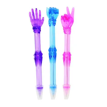 

3 Pieces / Batch Finger Bone Model Ballpoint Pen Realistic Creative Pen Office Learning Stationery Supplies Student Prize Gift