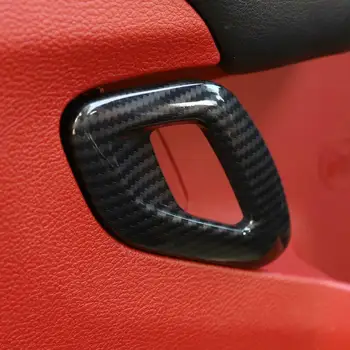 

2pcs Carbon Fiber Style Car Inner Door Handle Cover Trim For Dodge Challenger 2015-2019 Car Door Grap Handle Cover Trims
