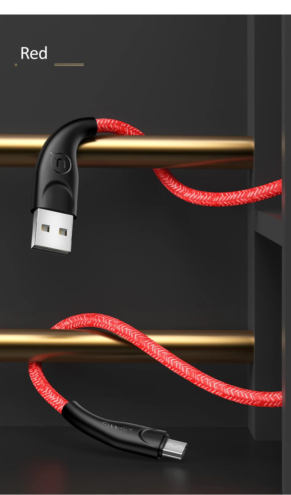 USAMS 3 м 2 м 1 м Micro USB кабель для Xiaomi Redmi Micro USB кабель для зарядки и передачи данных Android microusb кабель для samsung s7 зарядный шнур