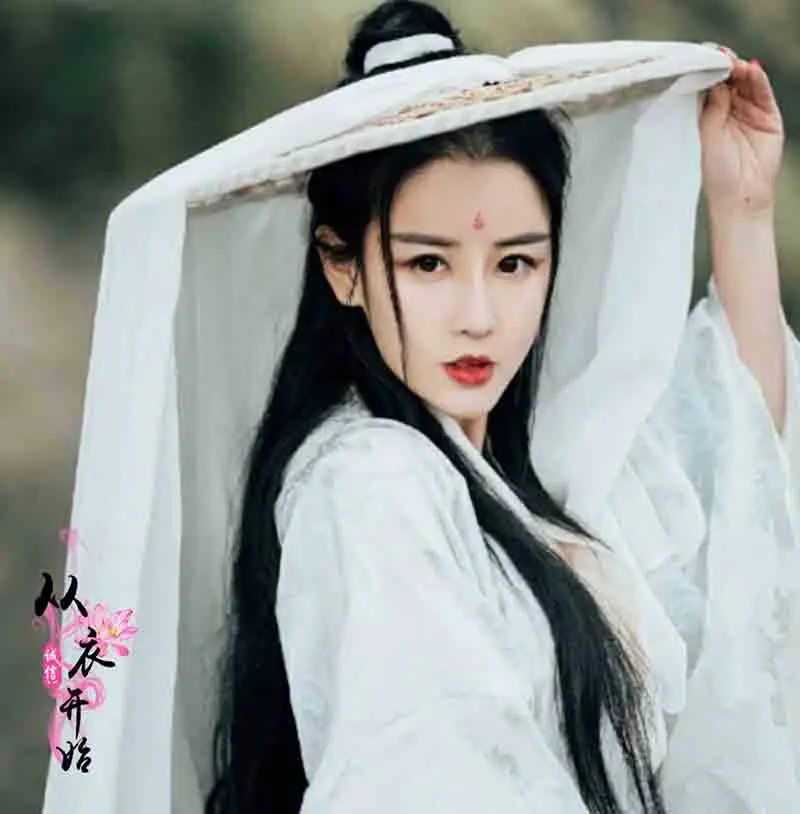 

Chinese Ancient Hat Women Hanfu Cap With Long Veil White Red Black Douli Hat Cosplay Prop Knight Hat With Face Cover For Women