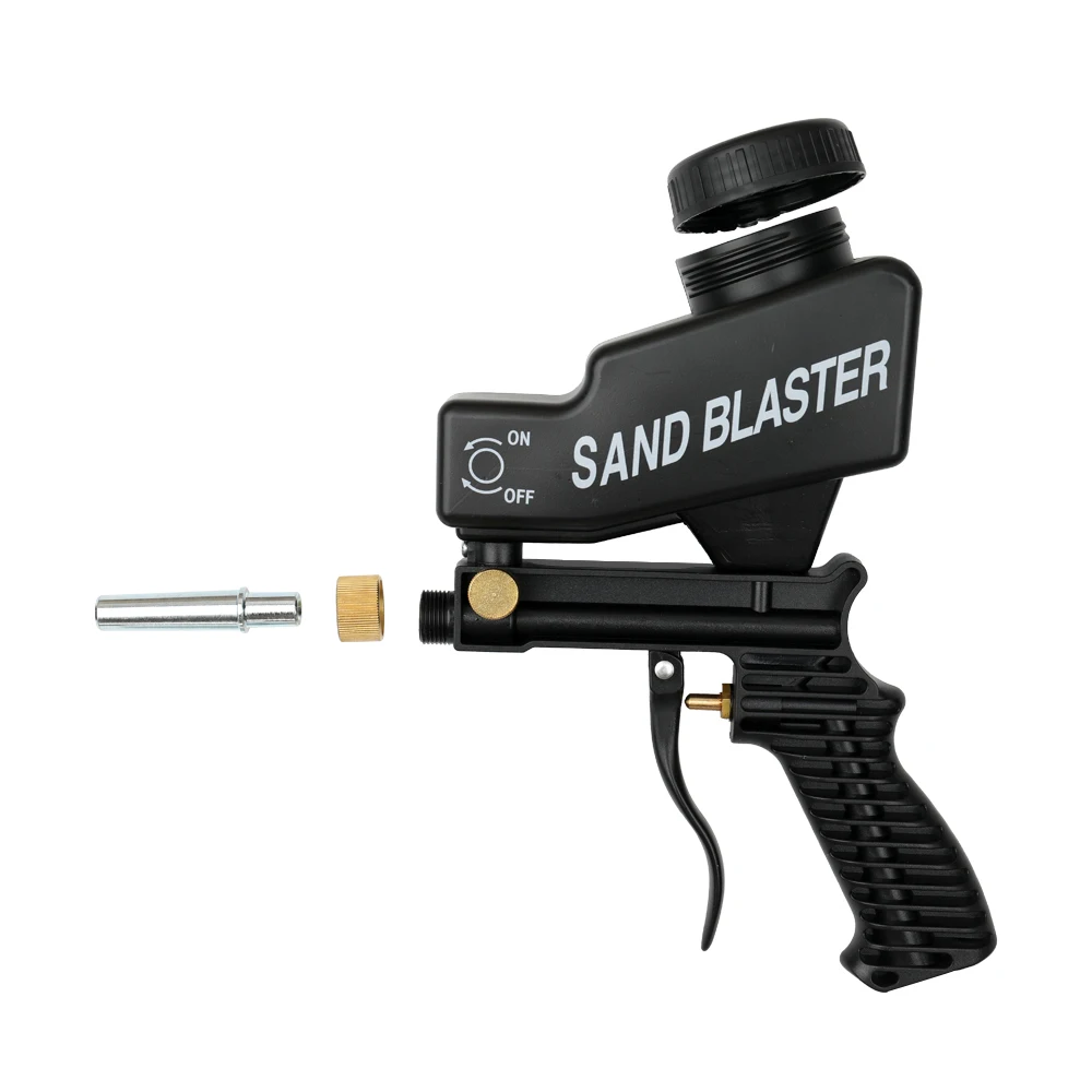 

2 in 1 Set Portable (Air Vacuum Blower Suction Gun + Sand Blaster) Pneumatic Gun Set Cleaner Sand-blasting with Accessorries