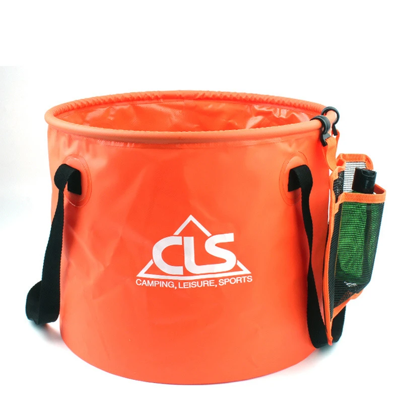

30L Foldable Water Bucket Fishing Camping Gear Round Bag Portable Barrel Traveling Retractable Water Bags