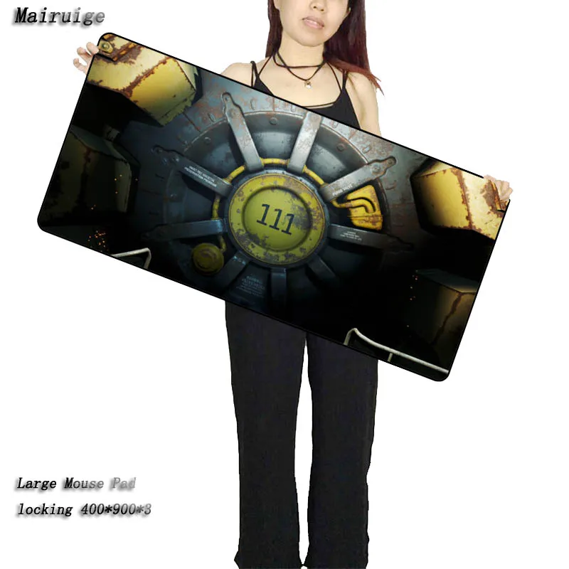 Fallout Logo Large Mouse Pad Overlock Edge Big Gaming Table mouse Pad Send BoyFriend the Best Gift