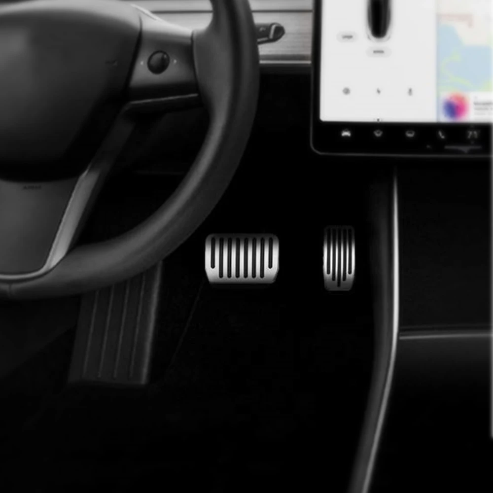 Автомобильный Стайлинг для Tesla модель 3 аксессуары из алюминиевого сплава педаль акселератора газа топлива педаль тормоза педаль отдыха педали коврики чехол