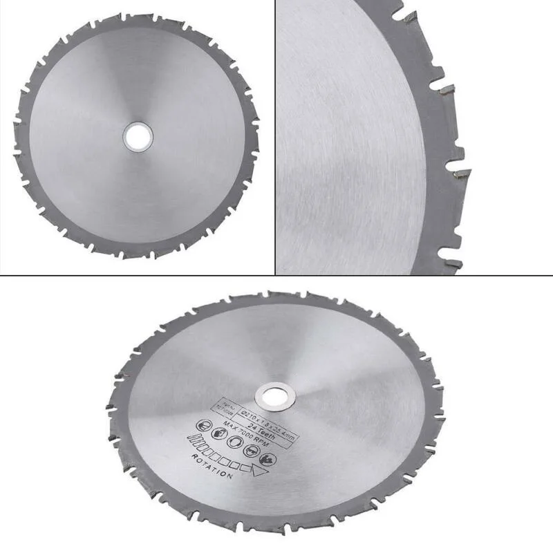 

24 Teeth Saw Disc Woodworking Rotary Tool Circular Cutter Aluminum Set Carbide Accessories