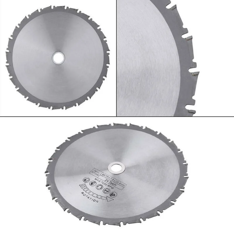 24 зубья пилы диск деревообрабатывающий, вращающийся инструмент круглый резак алюминиевый набор карбида аксессуары