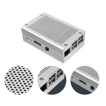 

For Raspberry Pi 3 Aluminum Case Silver Case Enclosure for RPI 3 Model B Compatible with Raspberry Pi 2 Model B B+