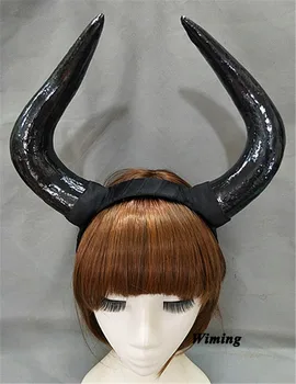 

Bull Matador horns headband 3D cosplay comicon fantasy horns party halloween headbands hair accessories for women