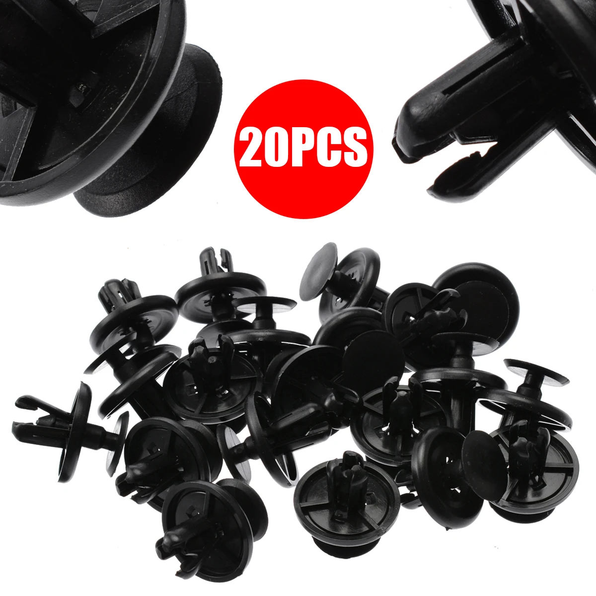 20pcs 7mm Auto Bumper Fastener 7mm Hole Rivet Retainer Push Engine Cover Car Door Trim Panel Clip For Lexus For Toyota