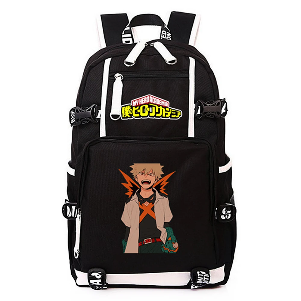 Школьный ранец с аниме рисунком My Hero Academia сумка Mochilas холщовая дорожная рюкзак для