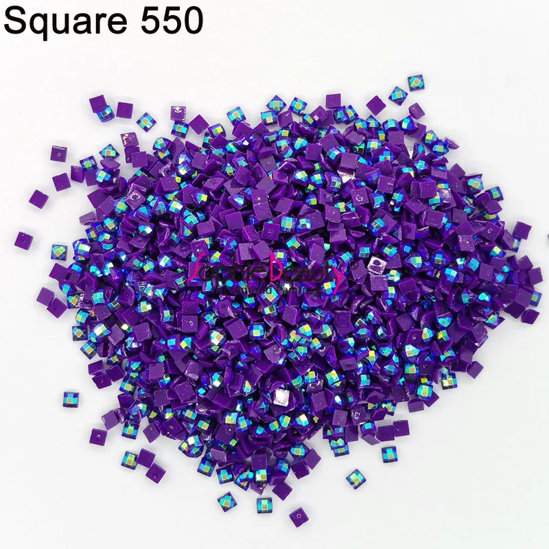 AB Stone 2.5mm Colorful Square Drills Diamond Painting Embroidery Rhinestone Mosaic diamond painting,diamond painting accessories,embroidery rhinestones