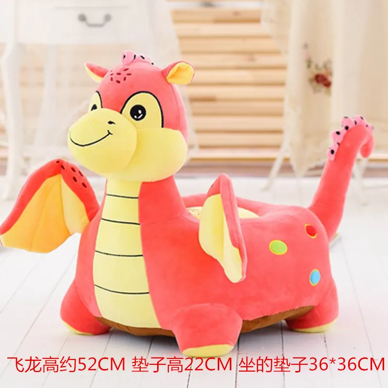 Плюшевая игрушка динозавр кукла маленький диван подушка для сиденья ленивая Подушка для детей подарок на день рождения Подушка Татами - Цвет: Белый