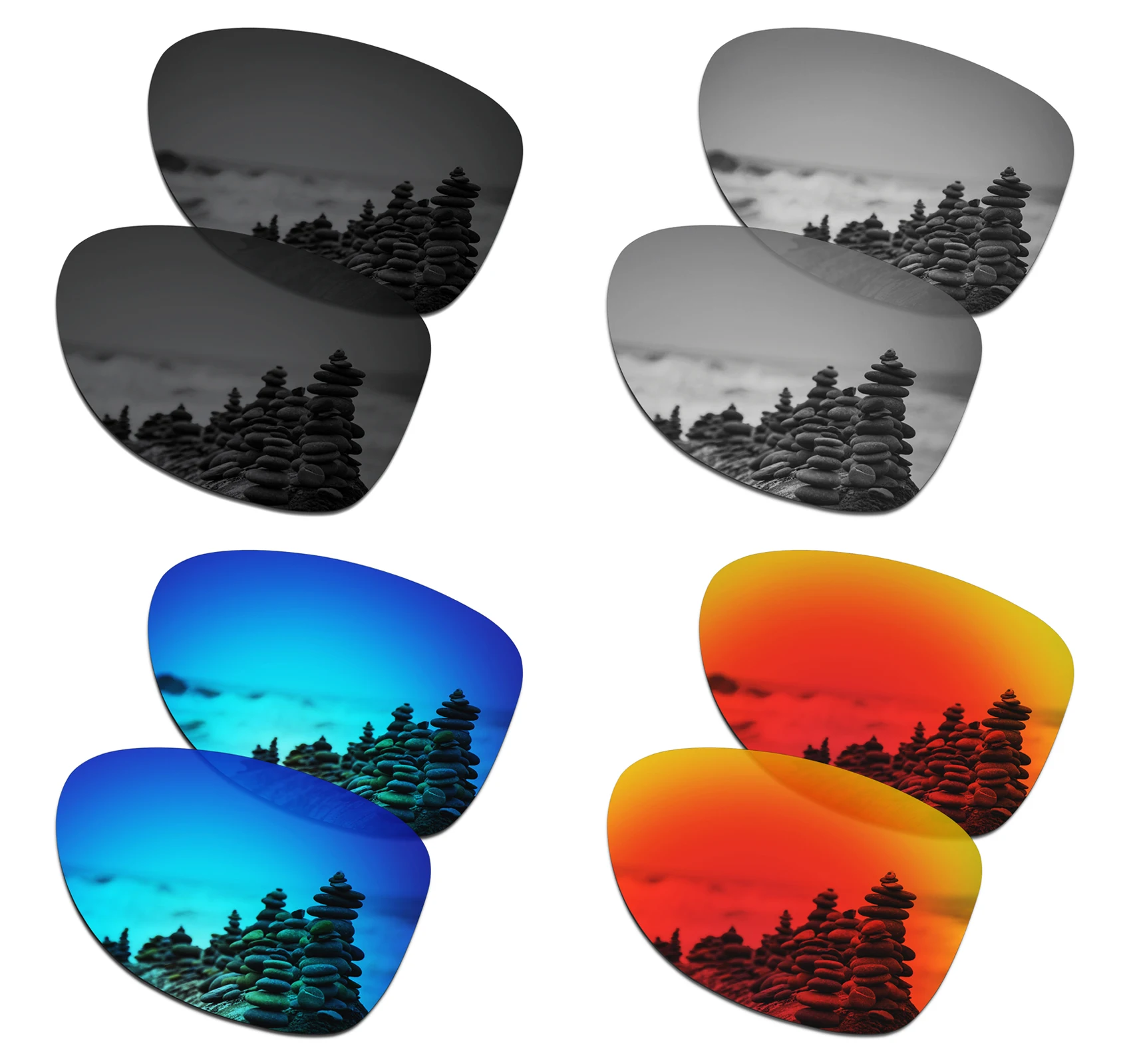 SmartVLT поляризованные Сменные линзы для солнцезащитных очков Oakley Dispatch 2-несколько вариантов - Цвет линз: BlackSilverBlueRed
