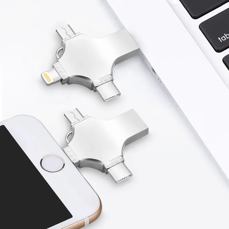 USB 3.0 флеш-накопитель для iPhone 7 iPad iPod iOS Android Type C Phone металлический OTG iFlash 16 ГБ 32 64 3 0 Гб