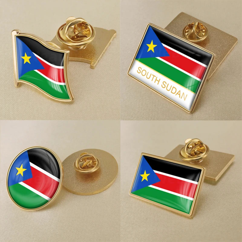 Coat of Arms South Sudan Sudanese Flag National Emblem Brooch Badges Lapel Pins | Украшения и аксессуары