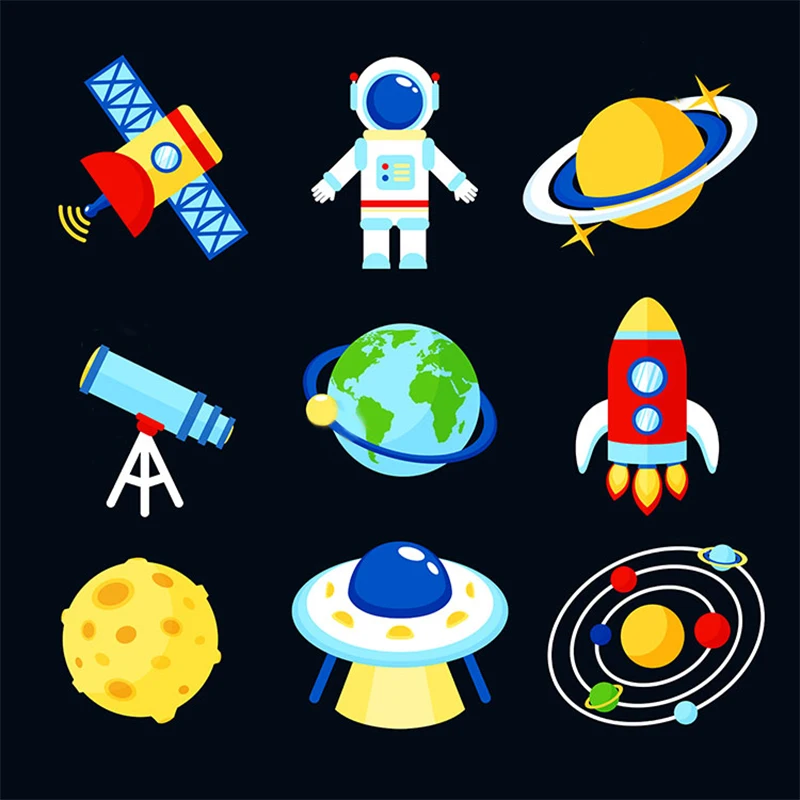 Nengdou Y94 НЛО нашивка с космонавтом Вселенная Акриловые Броши Rocket Planet утюги для