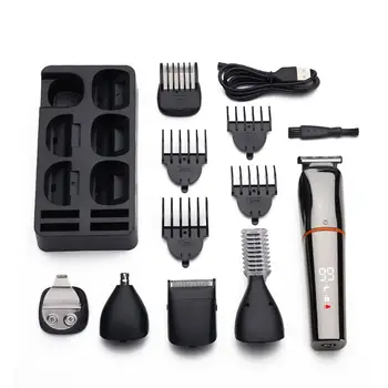 

6 in 1 Electric Hair Clippers for Men Nose Beard Trimmer Cordless USB Razor Kit M2EE