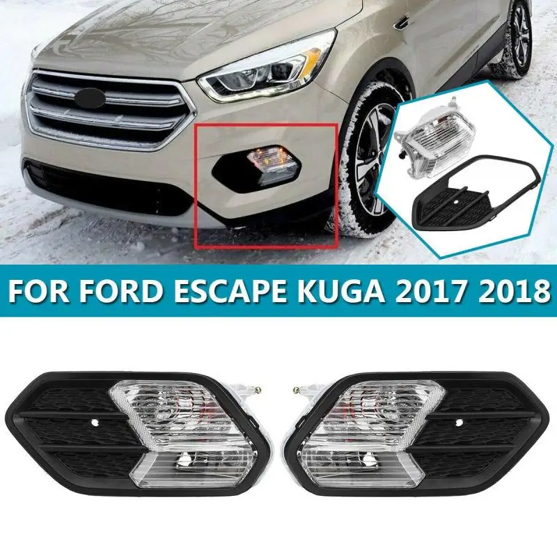 Car Fog Lights Assembly For Ford Escape Kuga 2017 2018 2019 Left