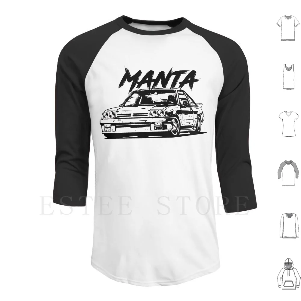 Manta B & Quot; Stile Sporco & Quot; Felpe Con Cappuccio Manica Lunga Amante Tuning Opel Opel Opel Amante Opel Amante