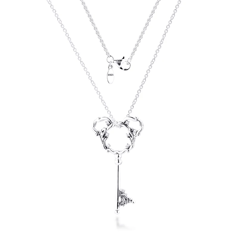 Mouse Fantasyland Castle Key Necklaces 