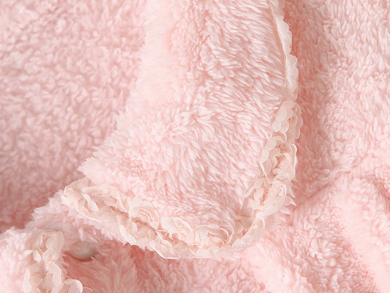 Женские розовые фланелевые ночные рубашки, зимние теплые мягкие плюшевые ночные халаты с воротником «Питер Пэн»