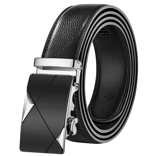 

2020 Men Belt Male Genuine Leather Strap Belts For Men Top Quality Automatic Buckle black Belts Cummerbunds cinturon hombr