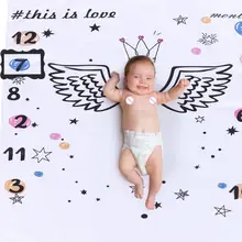 Детское одеяло с рисунком дерева из мультфильма, удобная дышащая мягкая и эластичная ткань для фотосъемки новорожденных