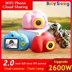 Детские блестящие Камера-игрушки для детей мини цифровой Камера s 2600W Пиксели 2 дюймов Экран развивающие игрушки 32G расширения подарки на