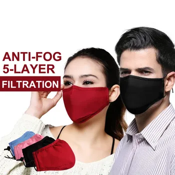 

PM2.5 Dust mask Dustproof prevent Smoke Adjustable and Washable Mask Safety Protective Dust Mask wirh Activated Carbon Filter