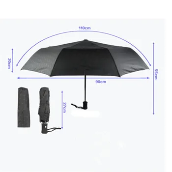 

Fully Automatic Umbrella For BMW E39 E90 E91 E92 M3 F10 Z4 E60 E61 F07 M5 F15 F16 Mens Black Business 3 Folding Umbrella Car
