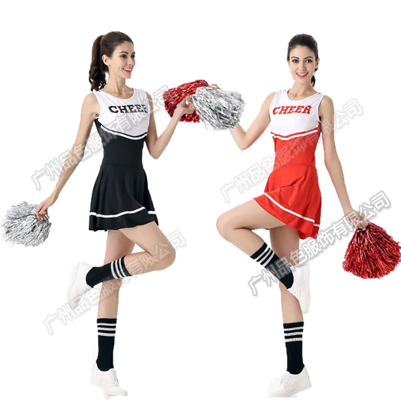 

2020 Cheerleader Costume Girl School Cheerleader Fancy Dress Stage Performance Outfit Uniform High School Musical Costume Suit