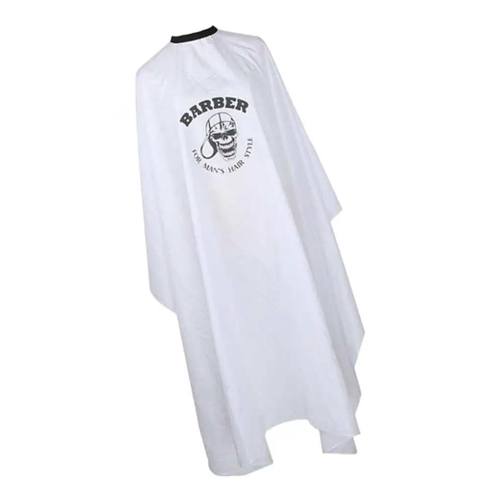 Static Free Barber Stylist Hair Styling Cutting Coloring Shampoo Cape Gown White