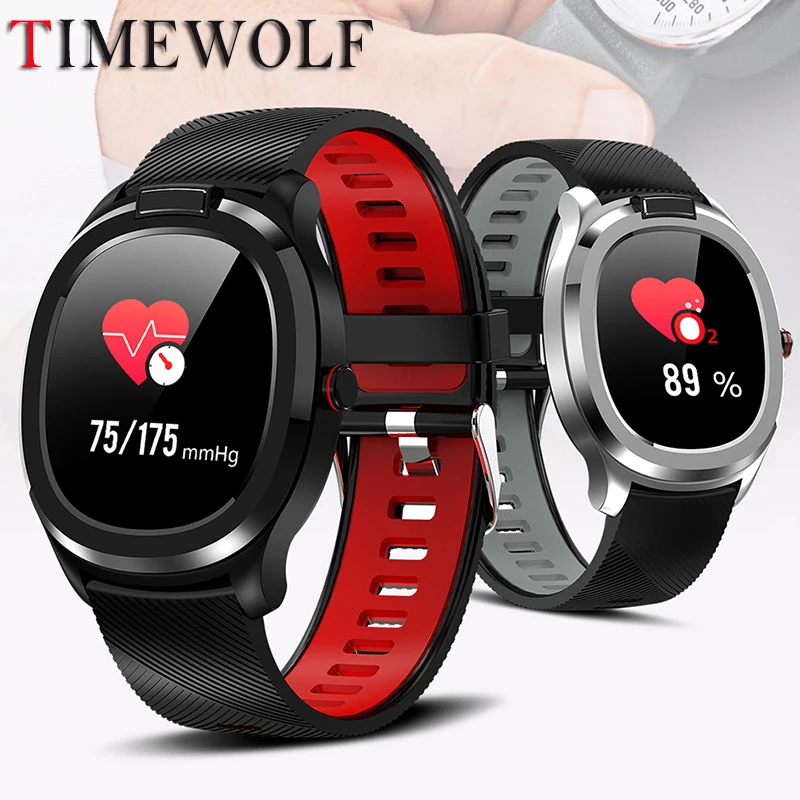 

Timewolf Smart Watch Men IP68 Waterproof Smartwatch Full Touch Screen WhatsApp Facebook Reminder Smart Watch for Iphone IOS