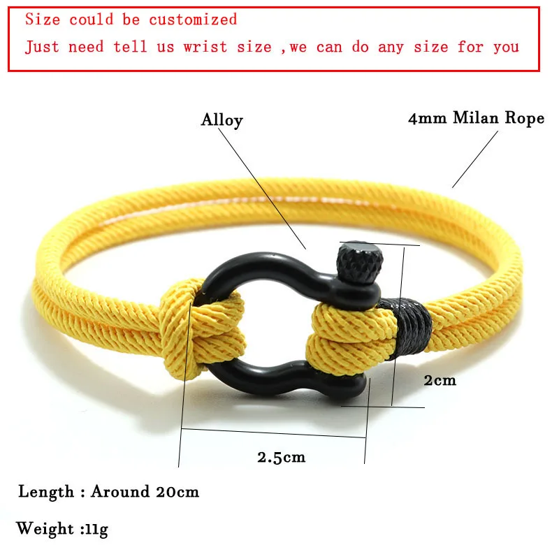 Stylish Man Bracelet 4mm Lucky Rope Braclet Homme Love Gift For Boyfriend Outdoor Survival Brazalete Pulseira Masculina Jewelry - Image 3