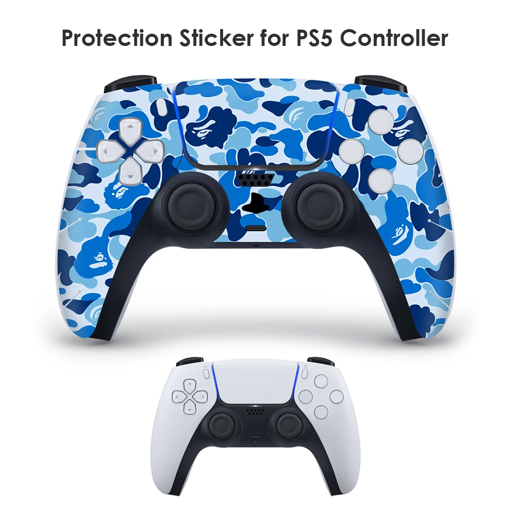 Camouflage Skin Sticker for Sony PS5 Controller Joypad Protector