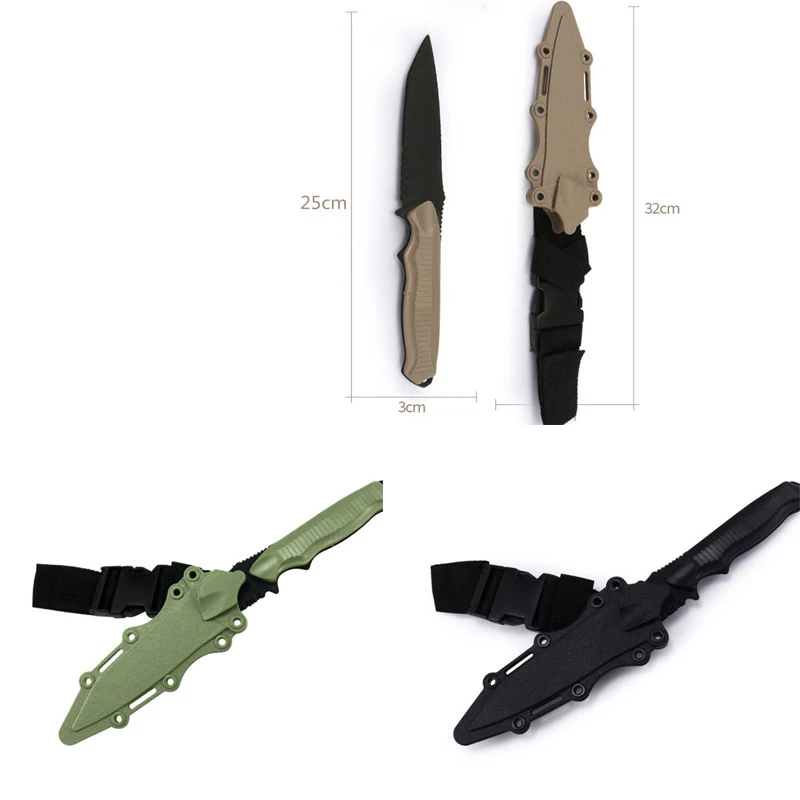 Safe 1 1 Rubber Knife Military Training Enthusiasts Cs Cosplay Toy