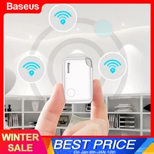 Baseus מיני GPS Tracker אנטי אבוד Bluetooth Tracker עבור חיות מחמד כלב חתול מפתח טלפונים ילדים אנטי אובדן מעורר חכם תג מפתח Finder Locator(China)