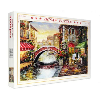 

1000 Pieces Paper Puzzle Landscape Architecture Series Children Adult Educational Leisure Jigsaw Puzzle Toys for Children Adults
