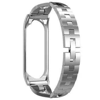 

Stainless Steel & Rhinestone Diamond Bracelet Smart Watch Band Quick Release Strap Bracelet For Xiaomi Mi Band 4 1104