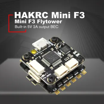 

HAKRC Mini F3 Flytower Flight Controller Integrated OSD 4 in 1 BLHeli 15A ESC Built-in 5V 2A output BEC For FPV RC Drone