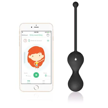 Kegel Master Ball Bluetooth Vibrator APP Remote Control Smart Ben Wa Ball Vagina Tighten Training Vibrator Sex Toy for Woman