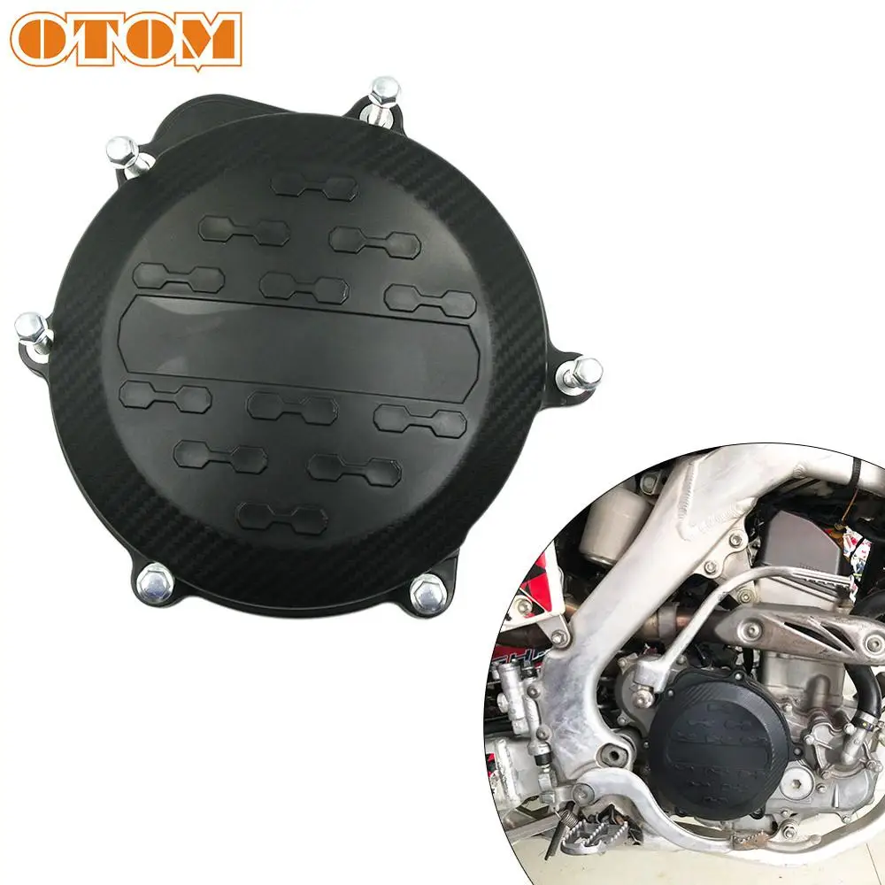 OTOM Байк покрытие моторного сцепления затемненная Пленка чехол крепежные винты