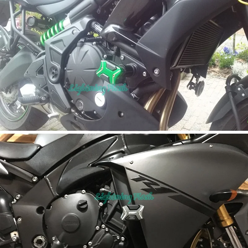 CNC алюминиевая рама мотоцикла слайдер защита от падения Чехол для Yamaha MT-10 весь год грязи велосипед Анти Краш Pad протектор 2 шт