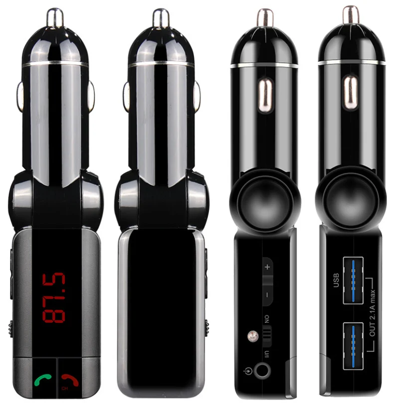 20 шт BC06S Bluetooth автомобильный комплект громкой связи fm-передатчик двойной USB зарядное устройство Обнаружение напряжения тока дешевый DHL